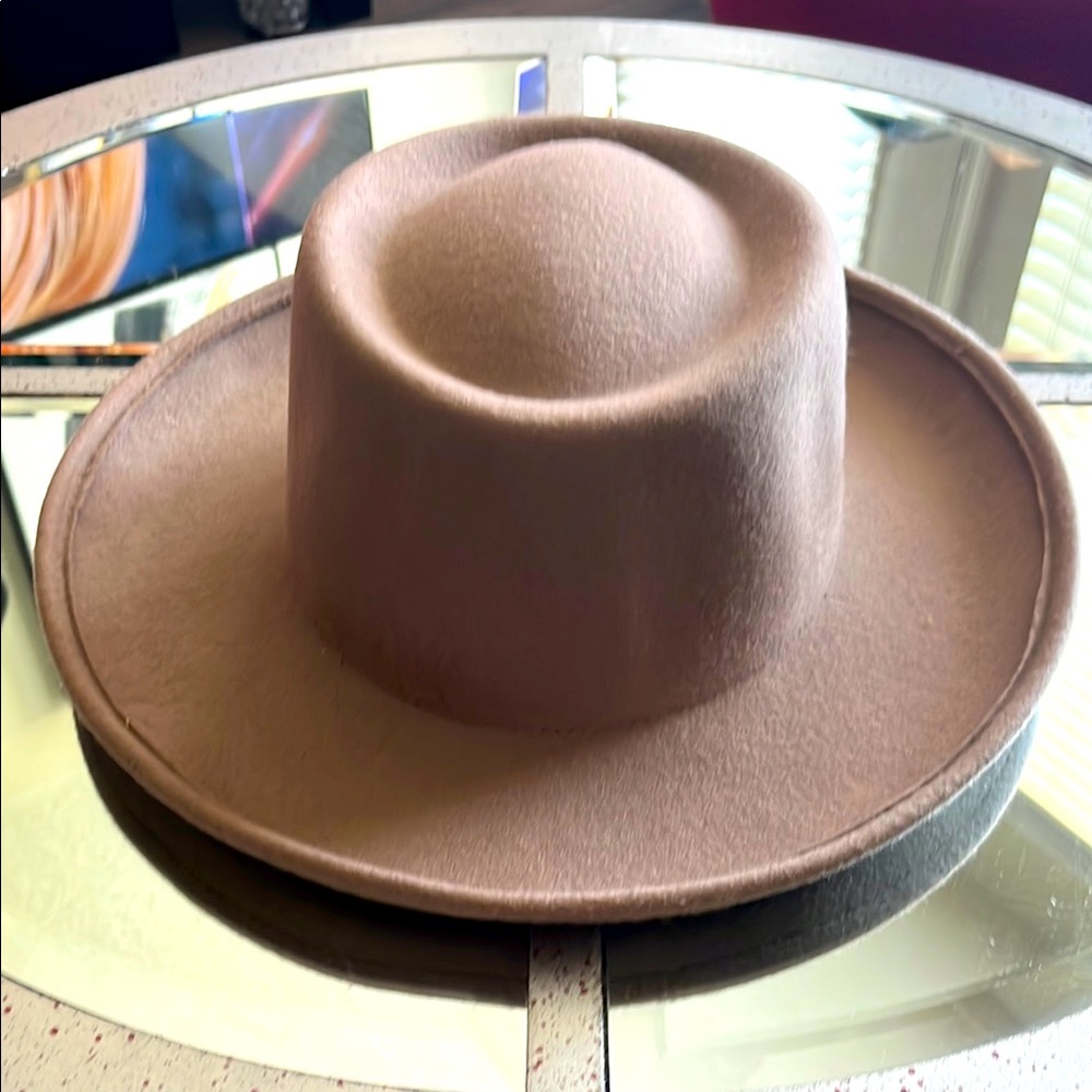 Unisex olive and PIQUE Tan Fedora Hat